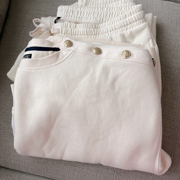 J. Crew Heritage Fleece Sweatshirt with Buttons - Picture 4 of 4